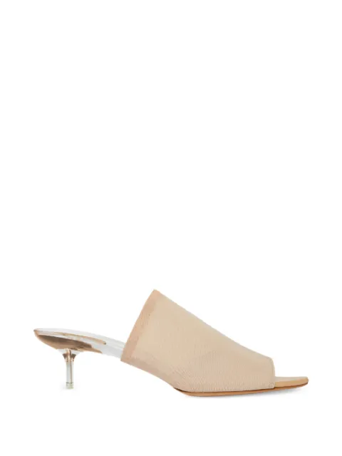 Courrèges sandalias con puntera cuadrada
