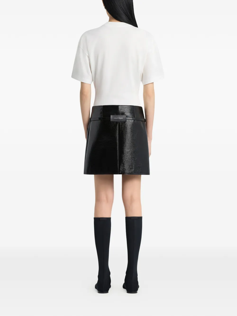 Courrèges T-shirt met print Wit