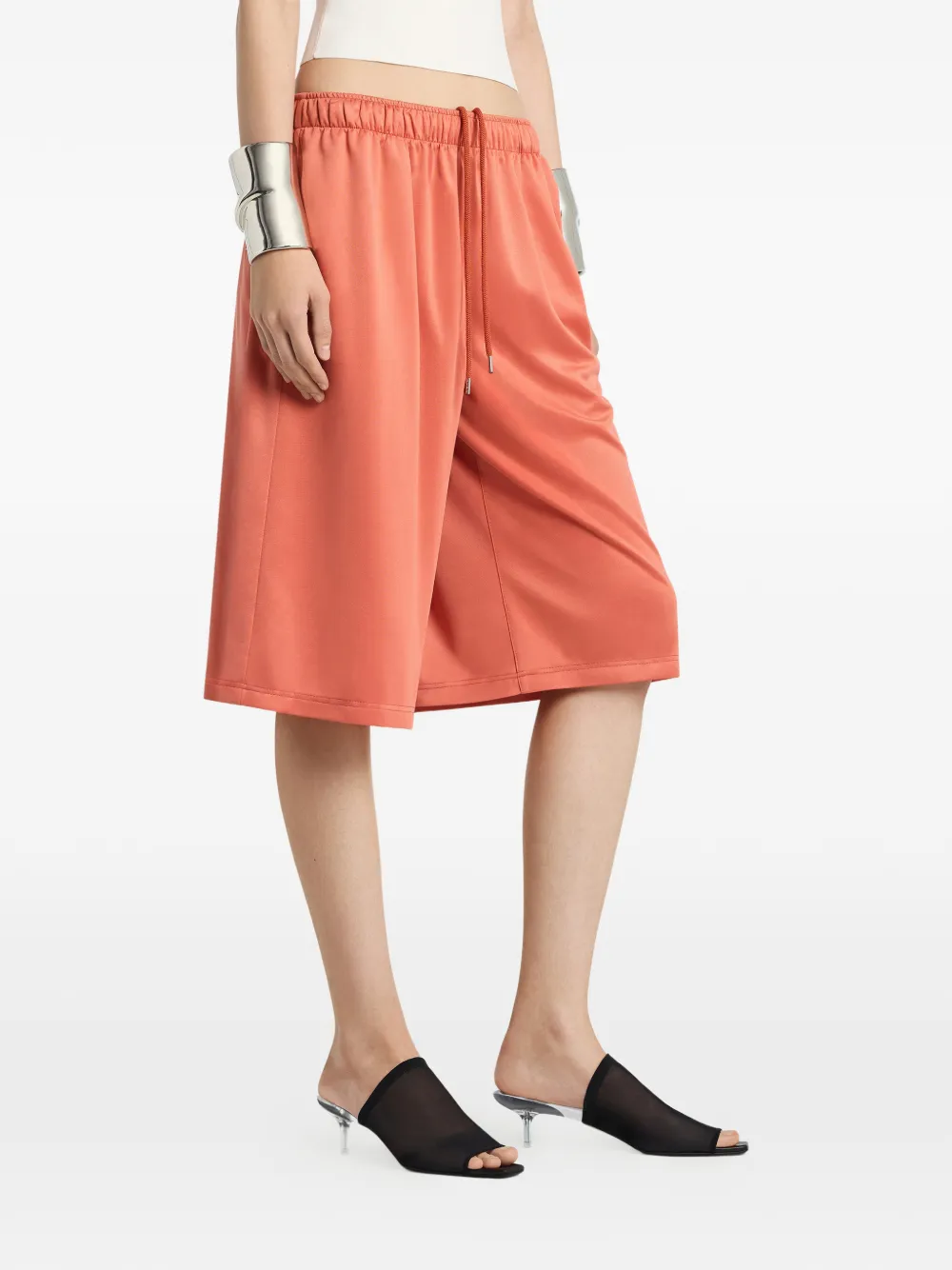 Courrèges Shorts met achtervlak Oranje