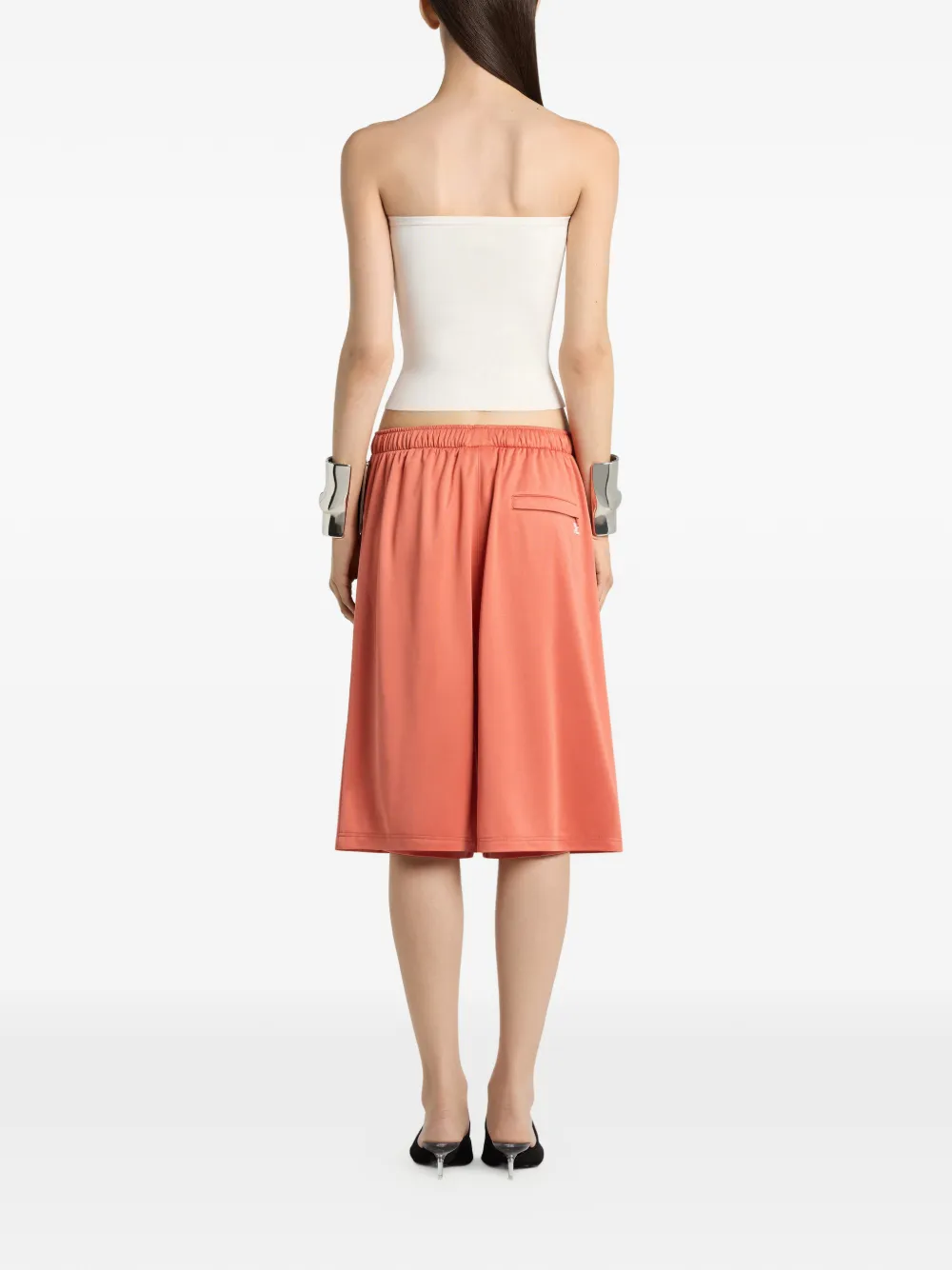 Courrèges Shorts met achtervlak Oranje