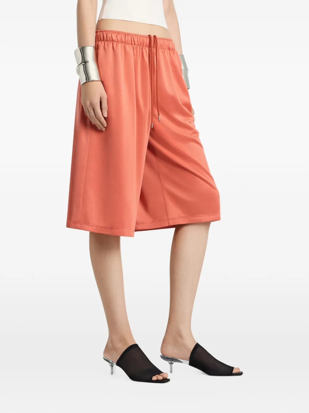 Courrèges Shorts met achtervlak Oranje