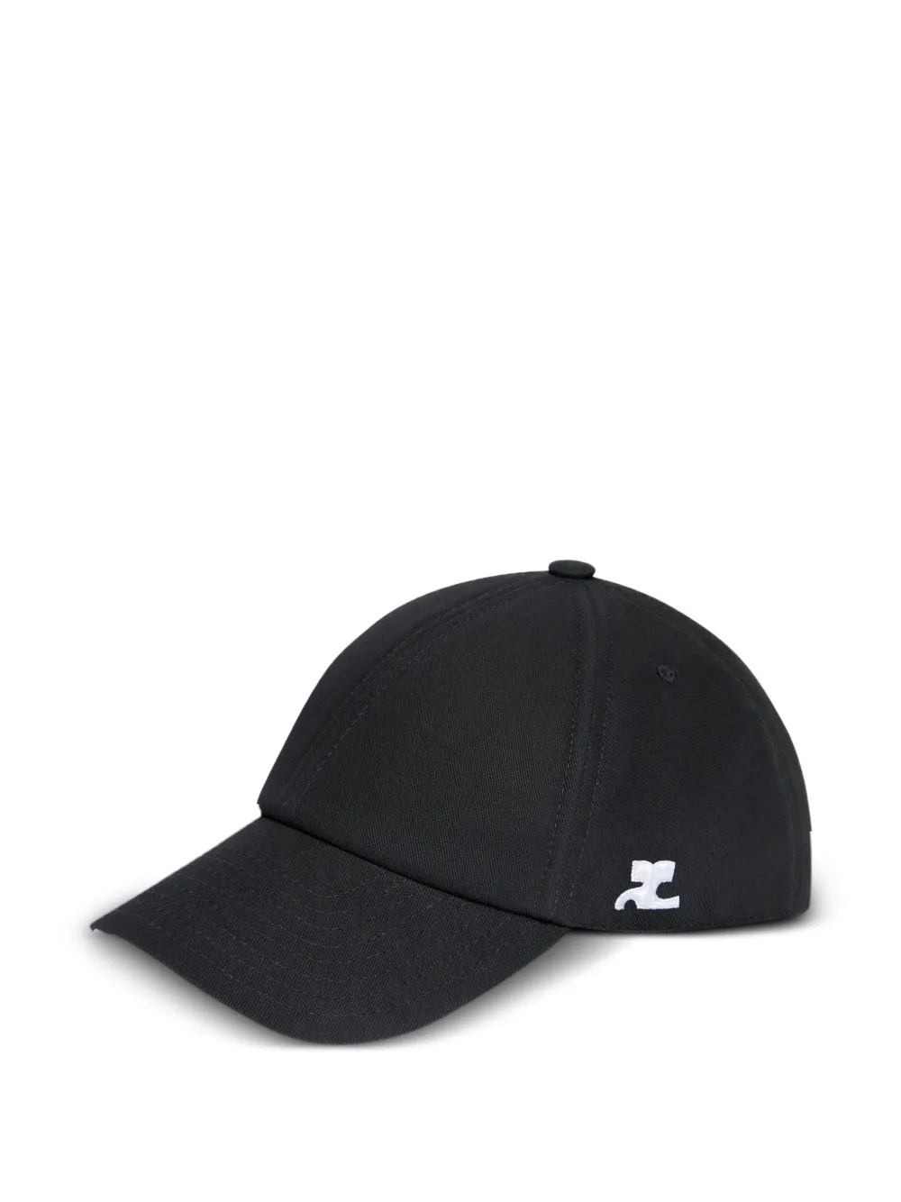  Courrèges Signature Logo Cap - Black 