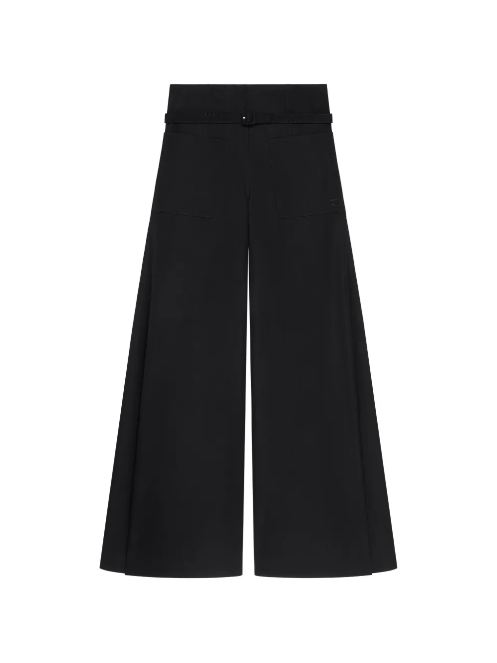 Courrèges Klassische Palazzohose - Schwarz