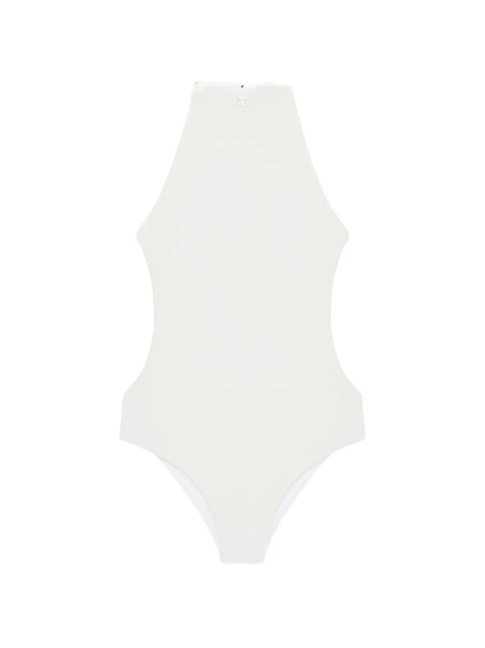 Courrèges Costume intero con dettaglio cut-out - Bianco