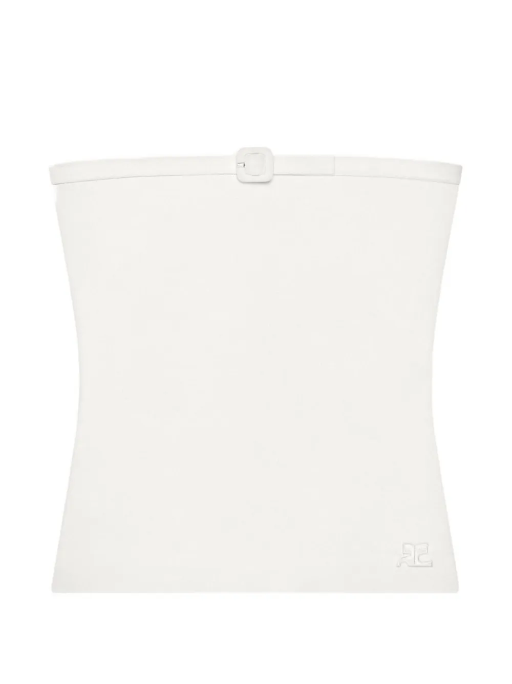 Courrèges Top con fibbia - Bianco