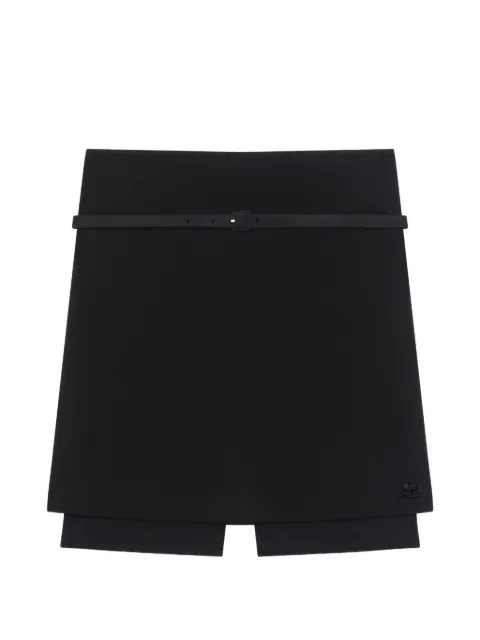 Courrèges skorts con cinturón