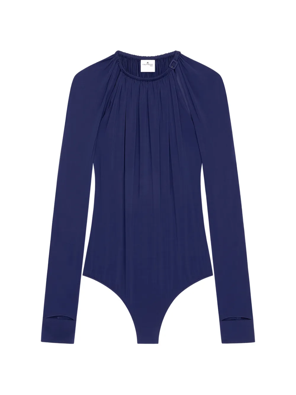 Courrèges Body con fibbia - Blu