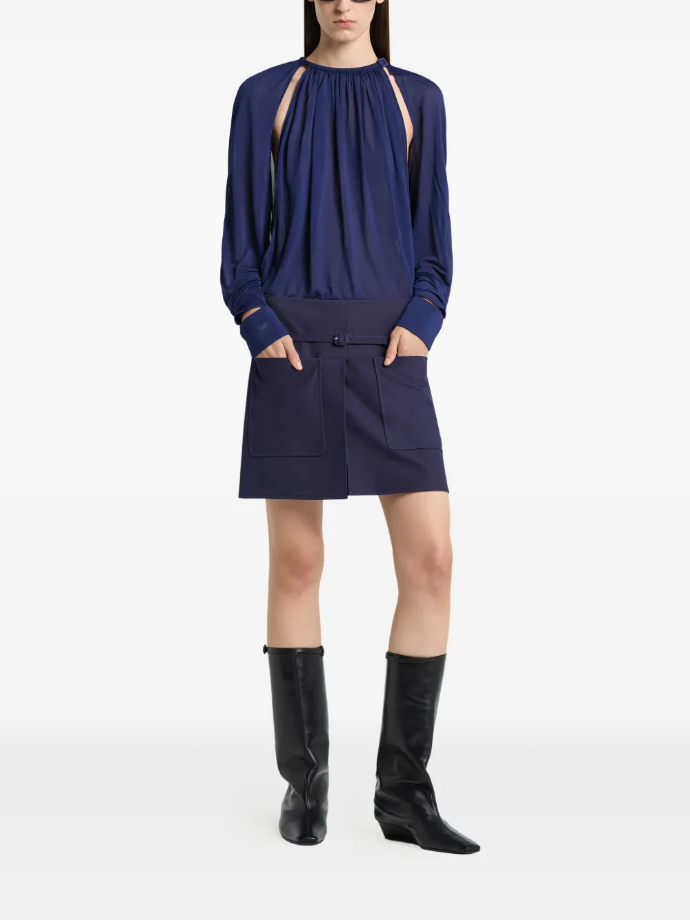 Courrèges Body met gespdetail Blauw