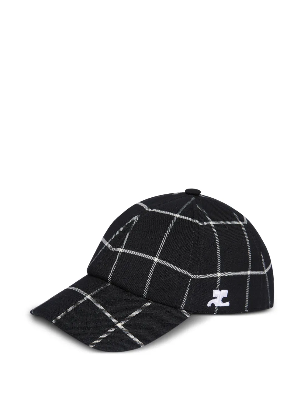 Courrèges Signature geruite pet Zwart