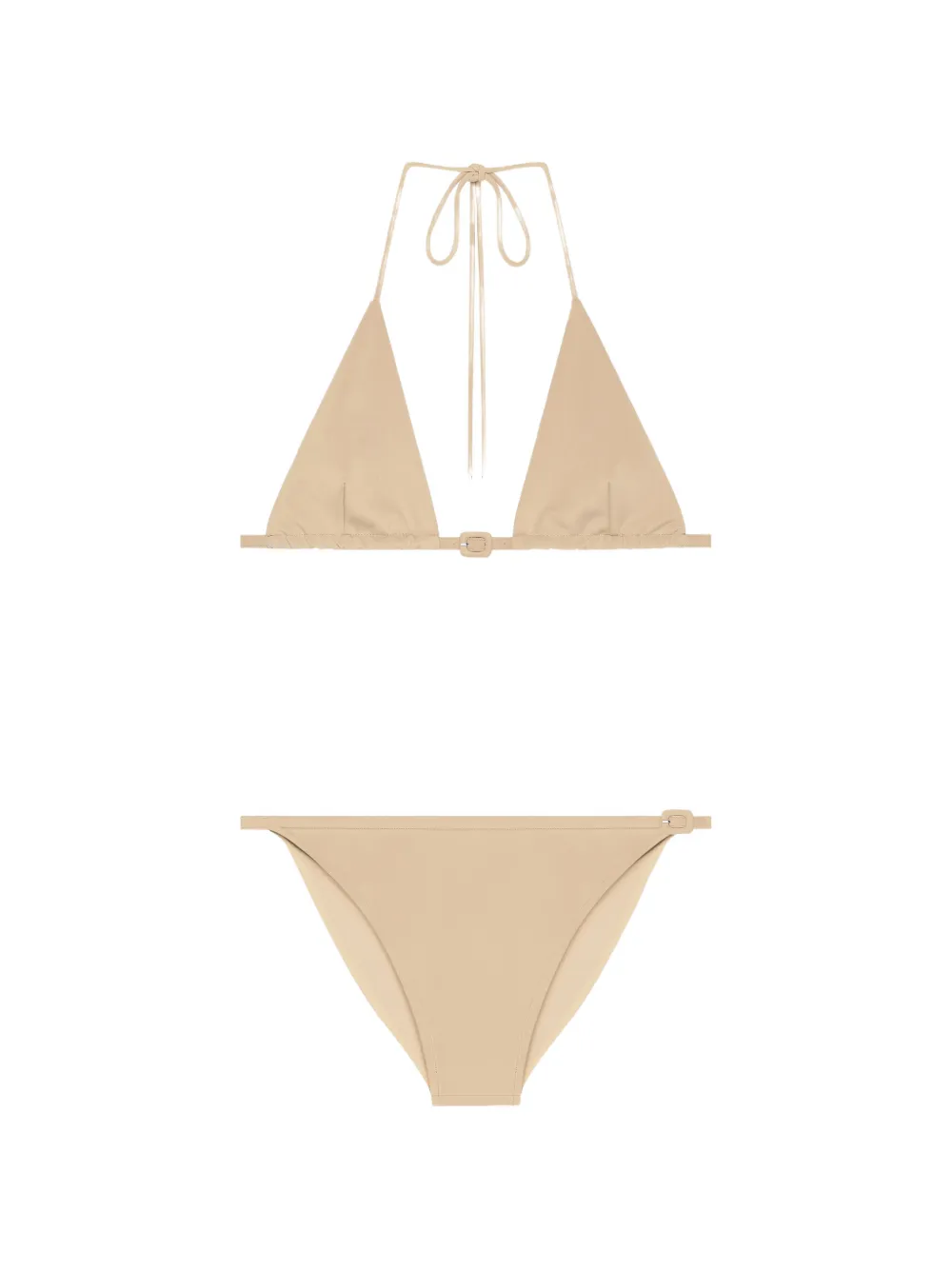 Courrèges Bikini mit Schnallendetail - Nude