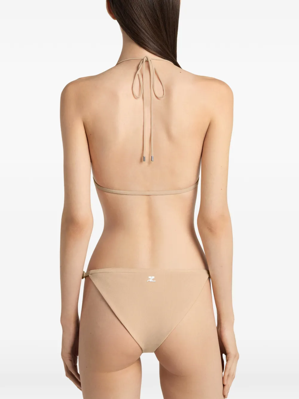 Courrèges Bikini met gesp Beige