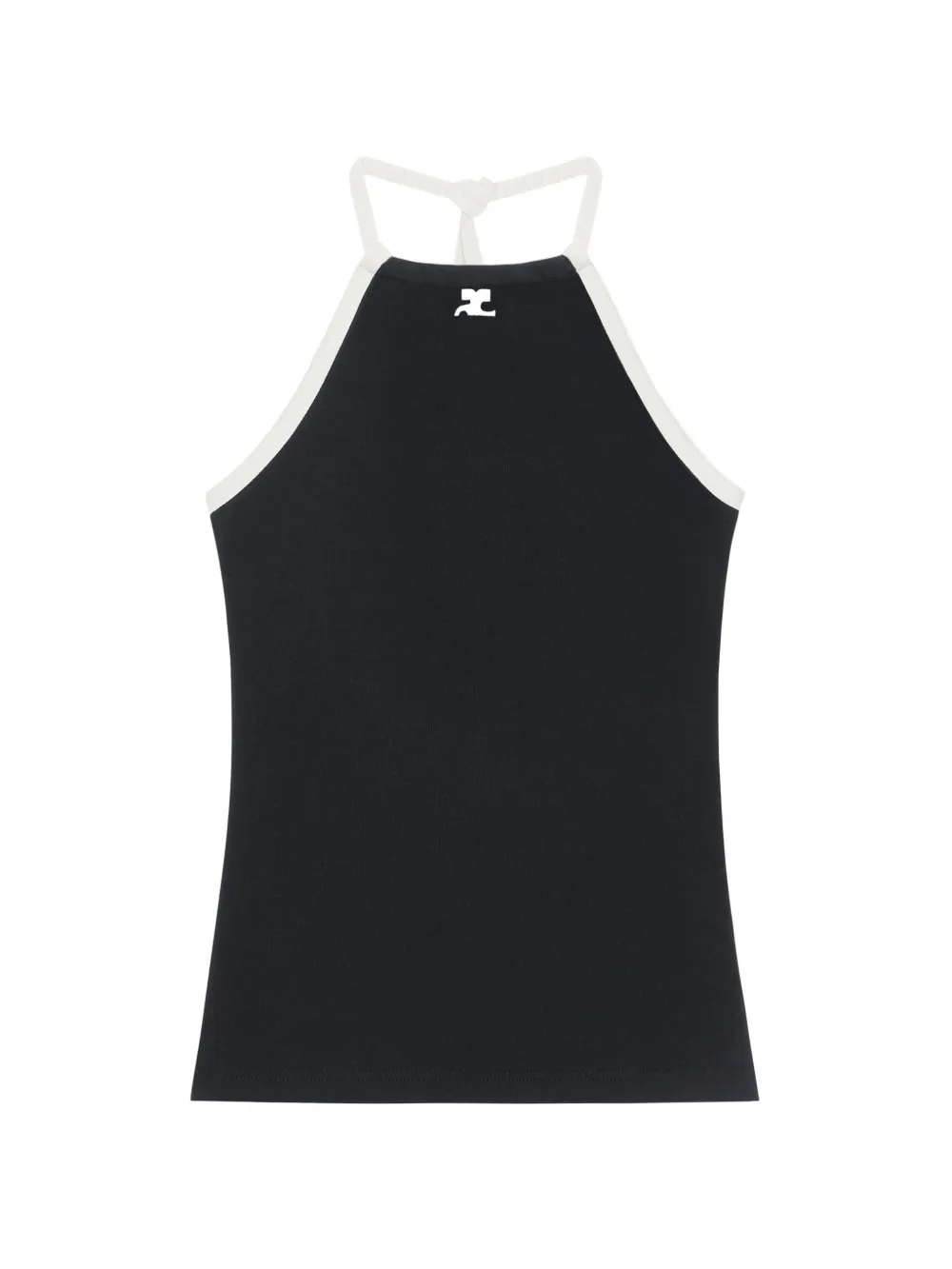 Courrèges Canotta con nodo posteriore - Nero