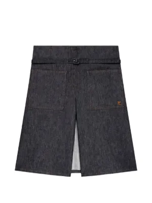 Sacai ベルテッド ショートパンツ | ブルー | FARFETCH JP