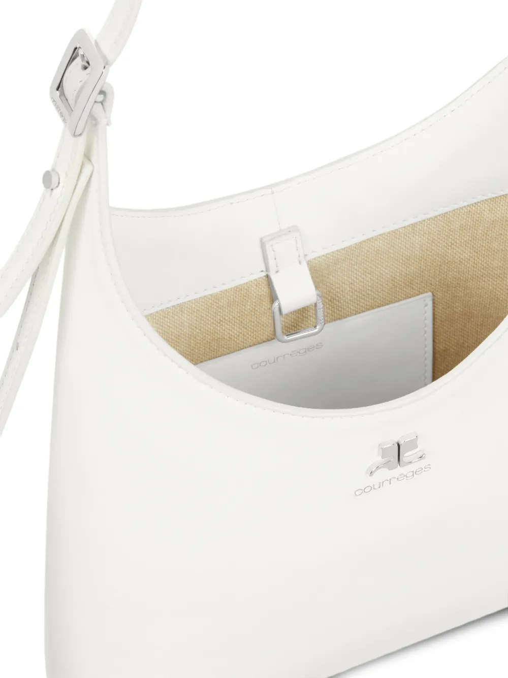 Courrèges Melt leren shopper Wit