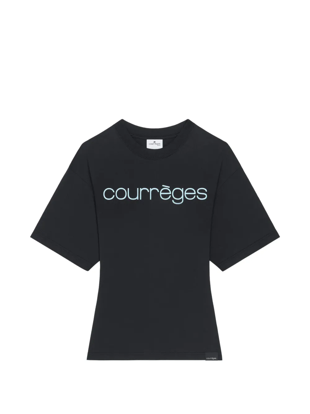 Courrèges T-shirt con logo - Nero