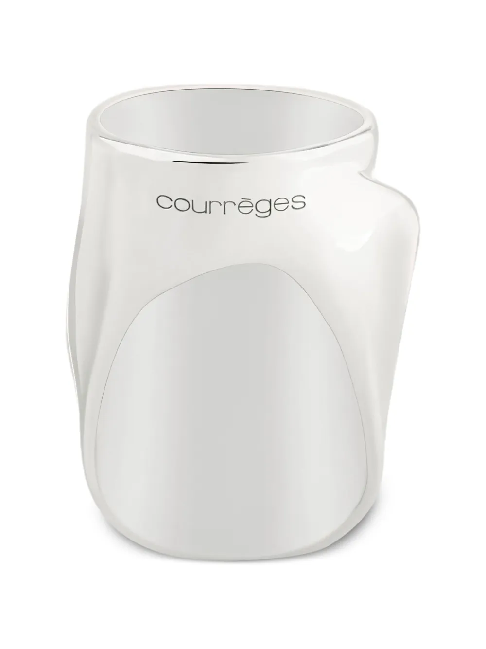  Courrèges Logo-detail Ring - Silver 