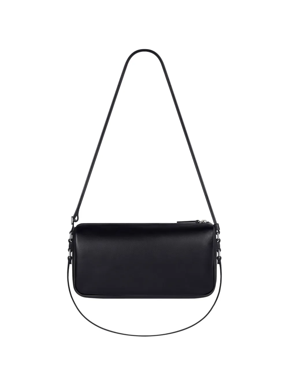Courrèges Small Three Sixty Leather Bag in Black, view 4