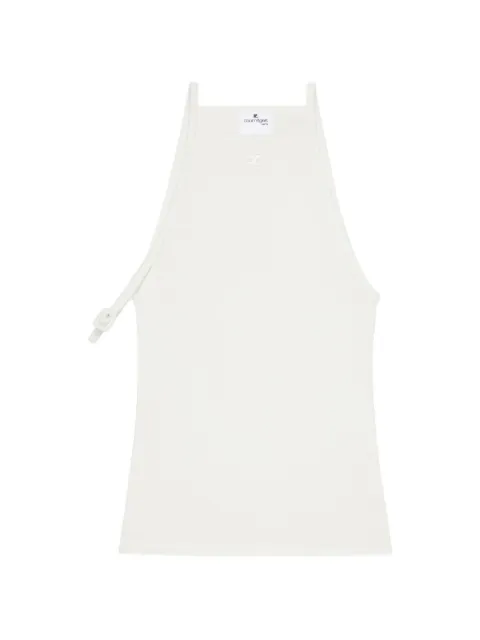 Courrèges halterneck ribbed tank top