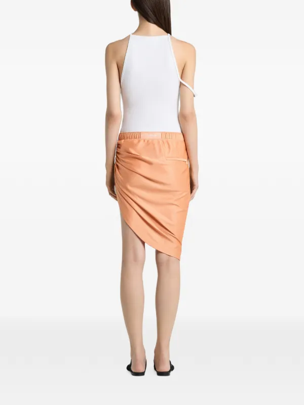 Courrèges Buckle 90's Rib Tank Top | White | FARFETCH