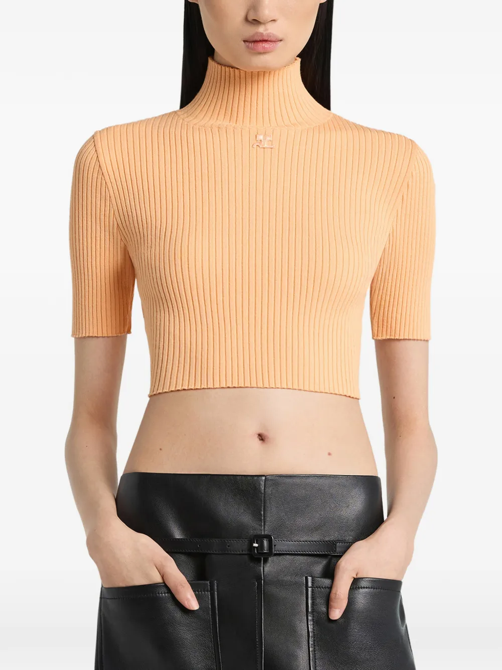 Courrèges Cropped top Oranje