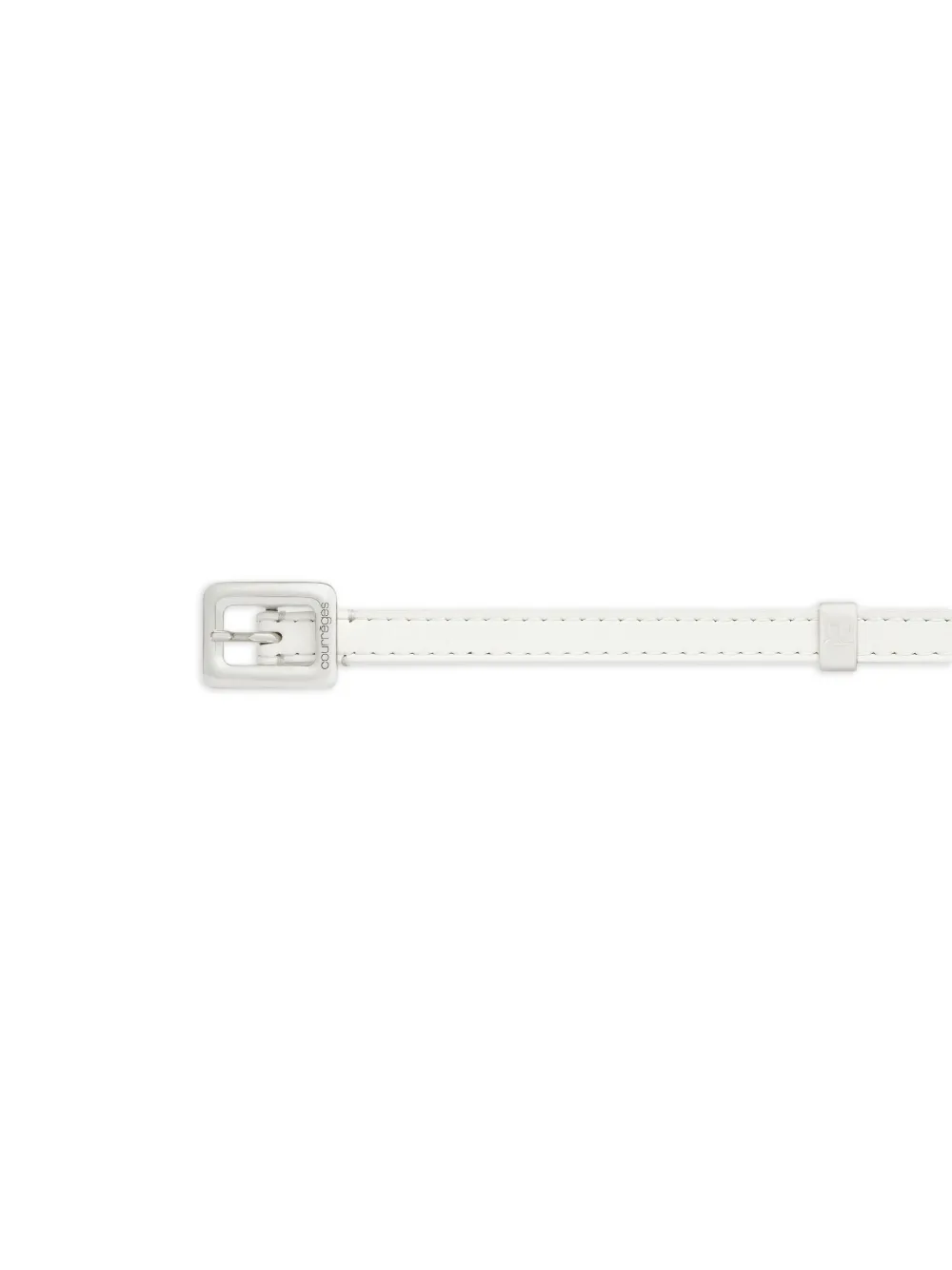  Courrèges Square-buckle Belt - White 