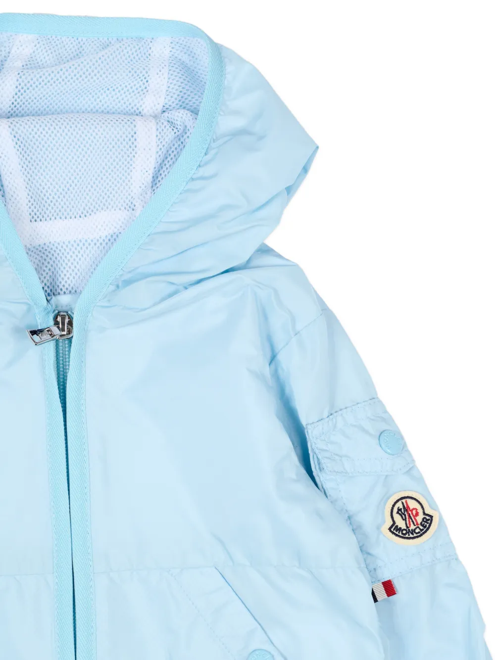 Moncler Enfant Jack met capuchon Blauw