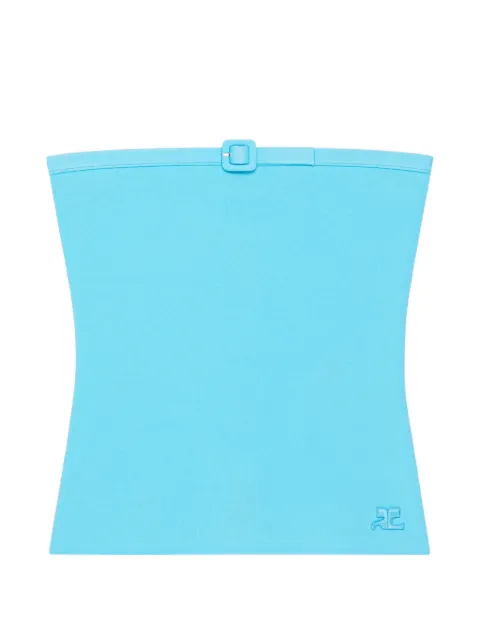 Courrèges top con detalle de hebilla