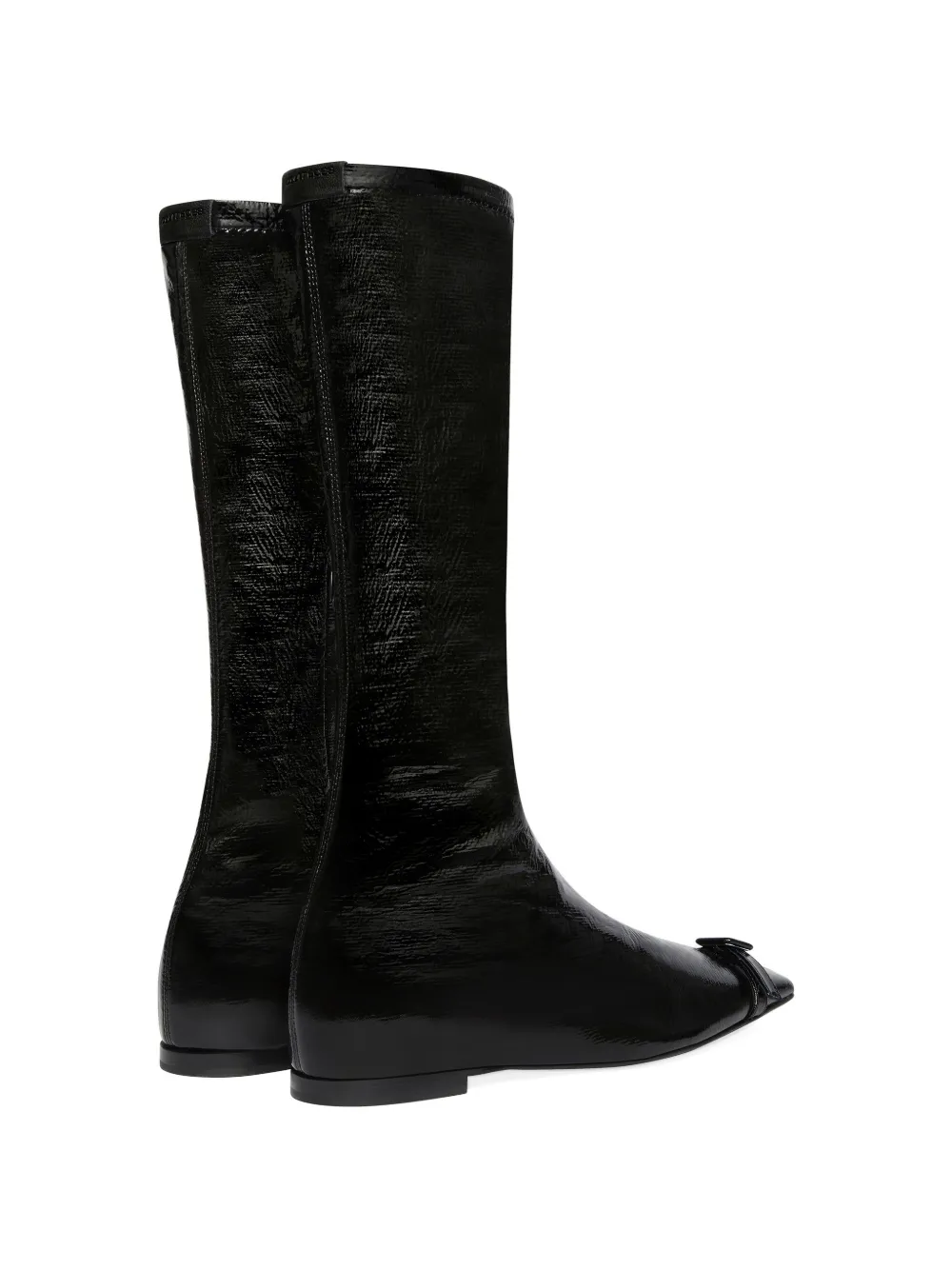  Courrèges Botas Planas Con Hebilla - Negro 