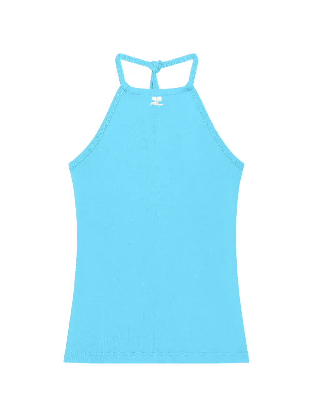 Courrèges Top con logo - Blu