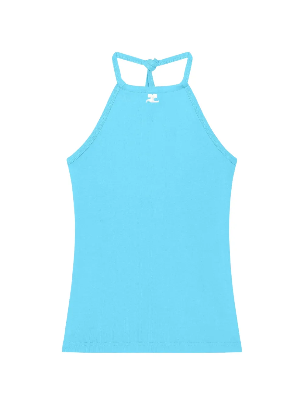 Courrèges Top con logo - Blu