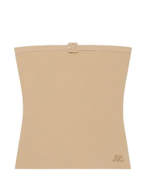Courrèges top con detalle de hebilla