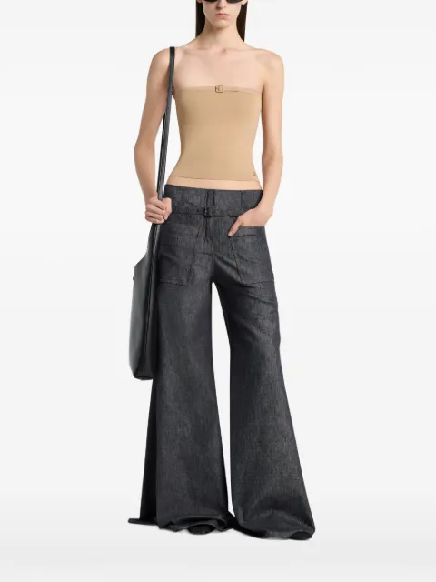 Courrèges top med spændedetalje