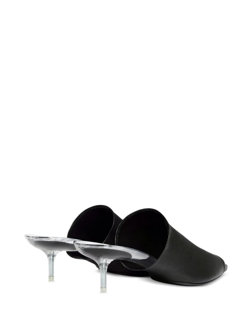  Courrèges Square-toe Sandals - Black 