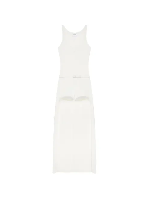Courrèges jumpsuit corto de canalé