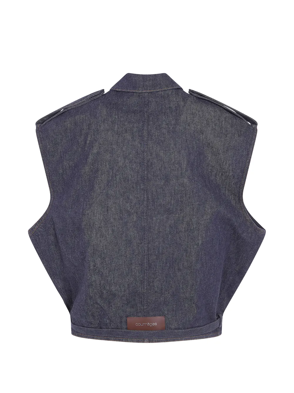 Courrèges Mouwloos denim bomberjack Blauw