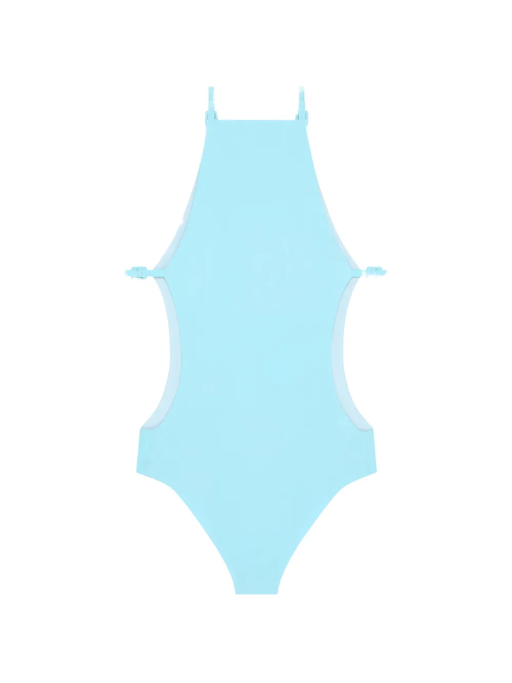 Courrèges Uitgesneden badpak Blauw