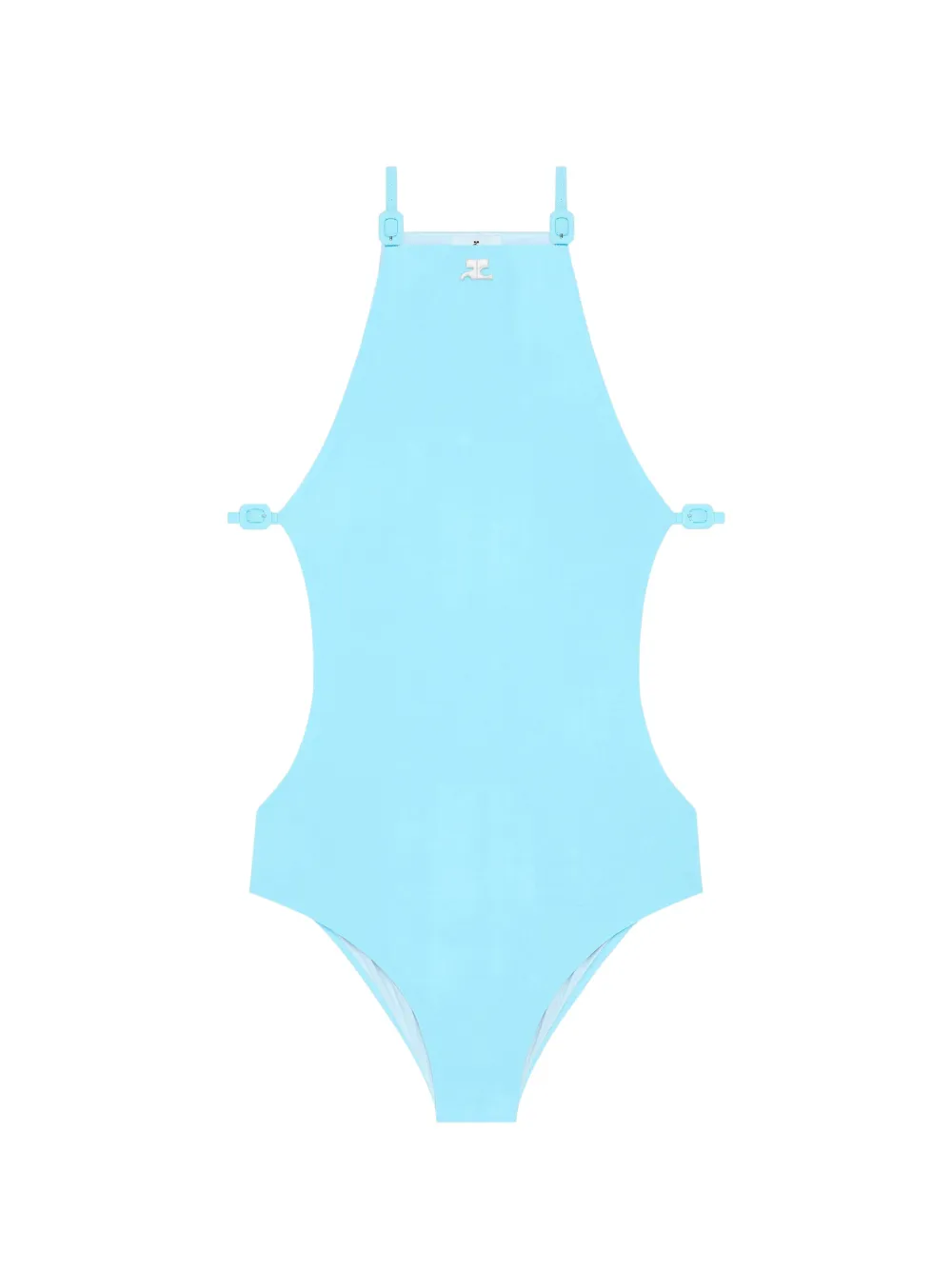 Courrèges Uitgesneden badpak Blauw
