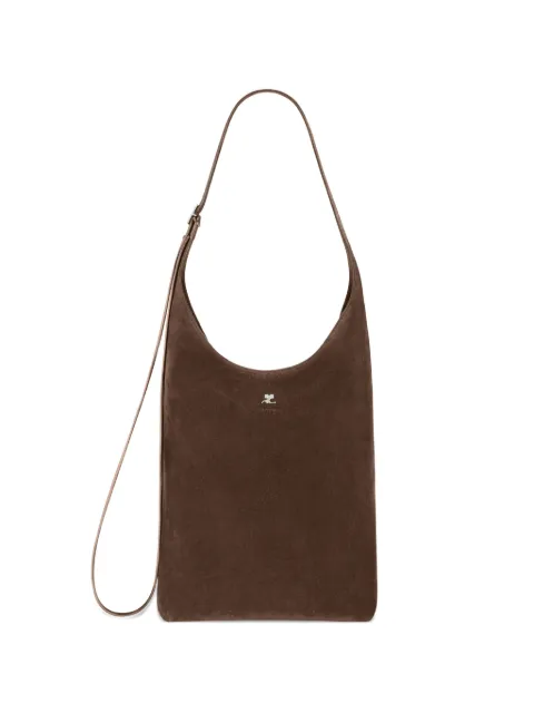 Courrèges large Melt suede shoulder bag