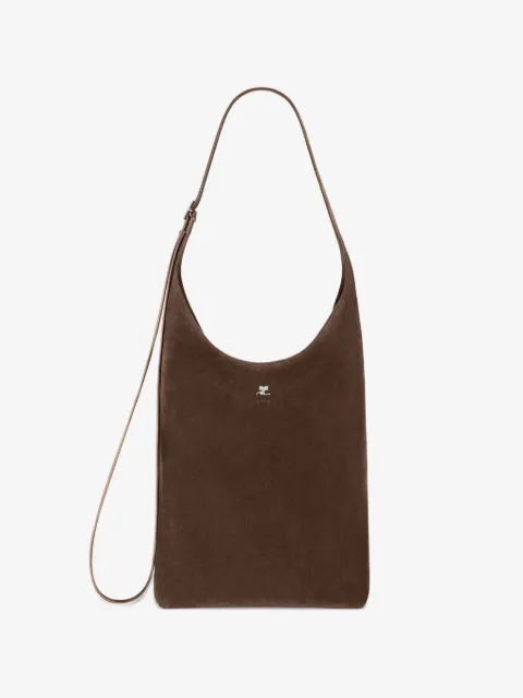 Courrèges large Melt suede shoulder bag