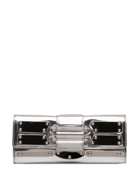 Gucci Pre-Owned 2016-2026 パテントレザー ミラー クラッチバッグ