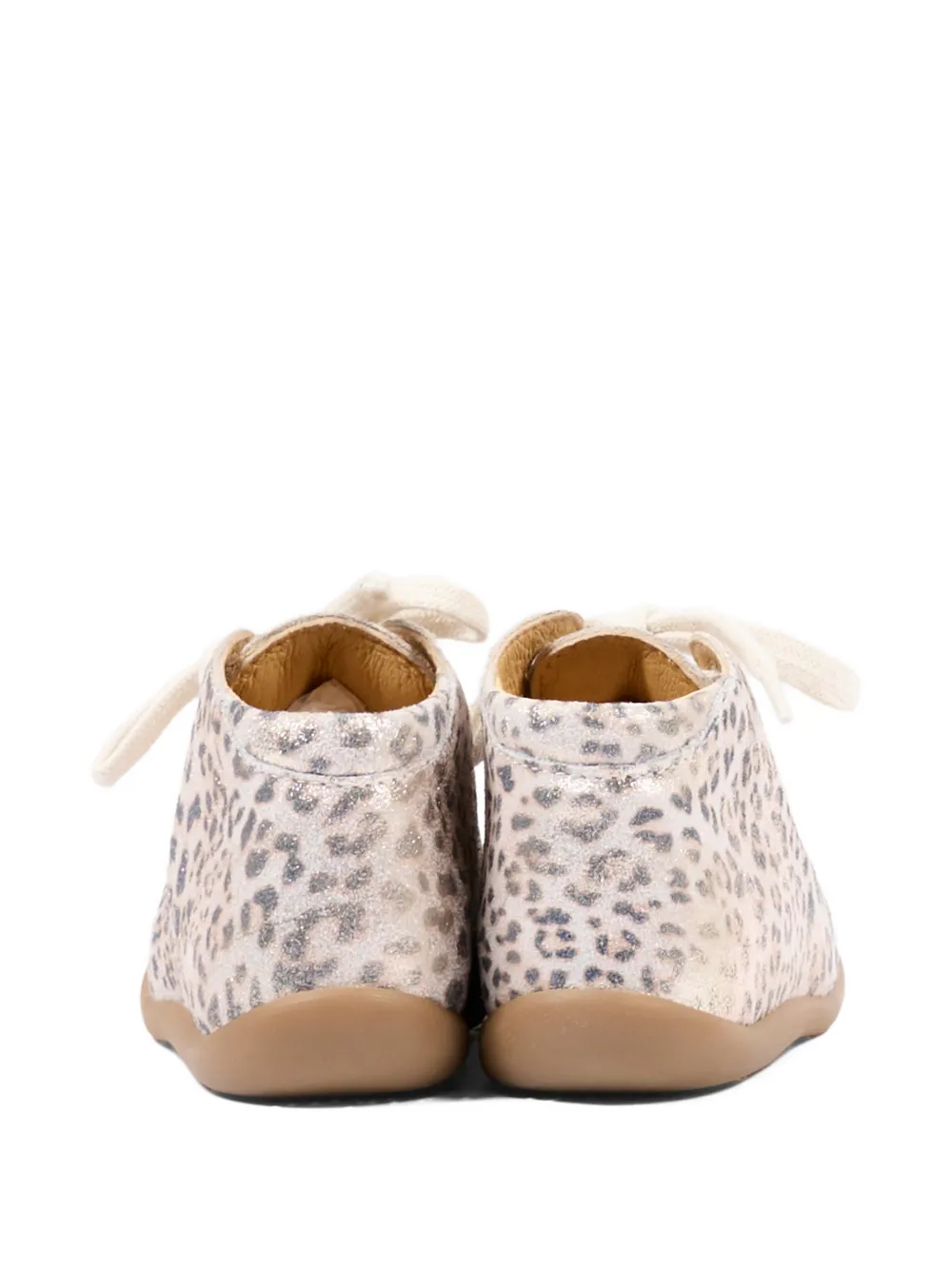 Pom D'api Veterlaarzen met luipaardprint Beige
