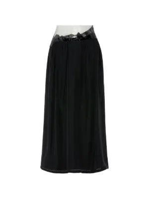 Maison Margiela レイヤード スカート | ブラック | FARFETCH JP