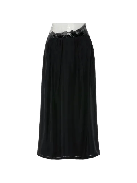 Maison Margiela zip-fastening midi skirt
