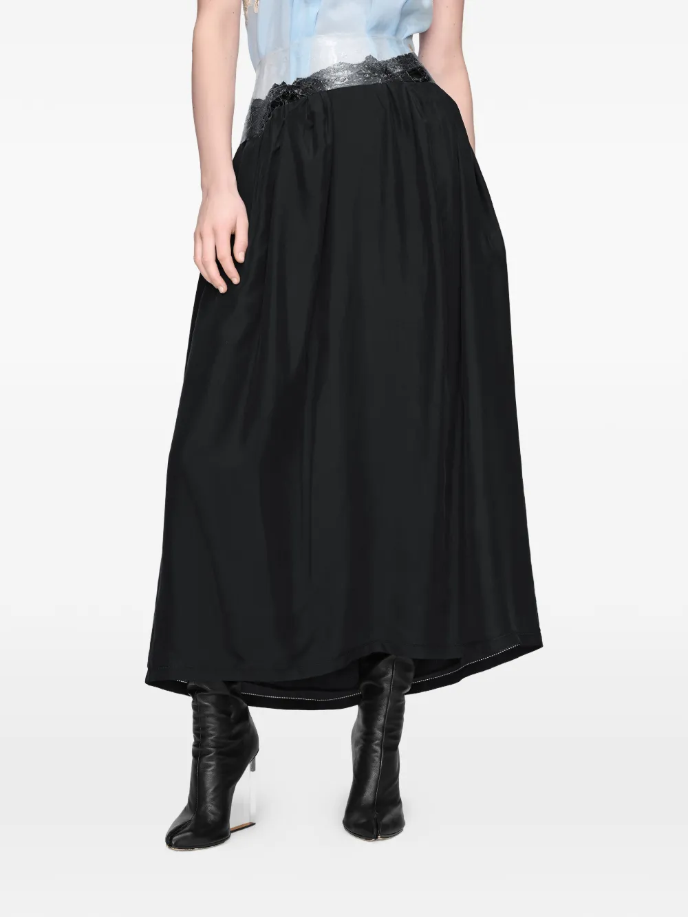 Maison Margiela Mini-rok met ritssluiting Zwart