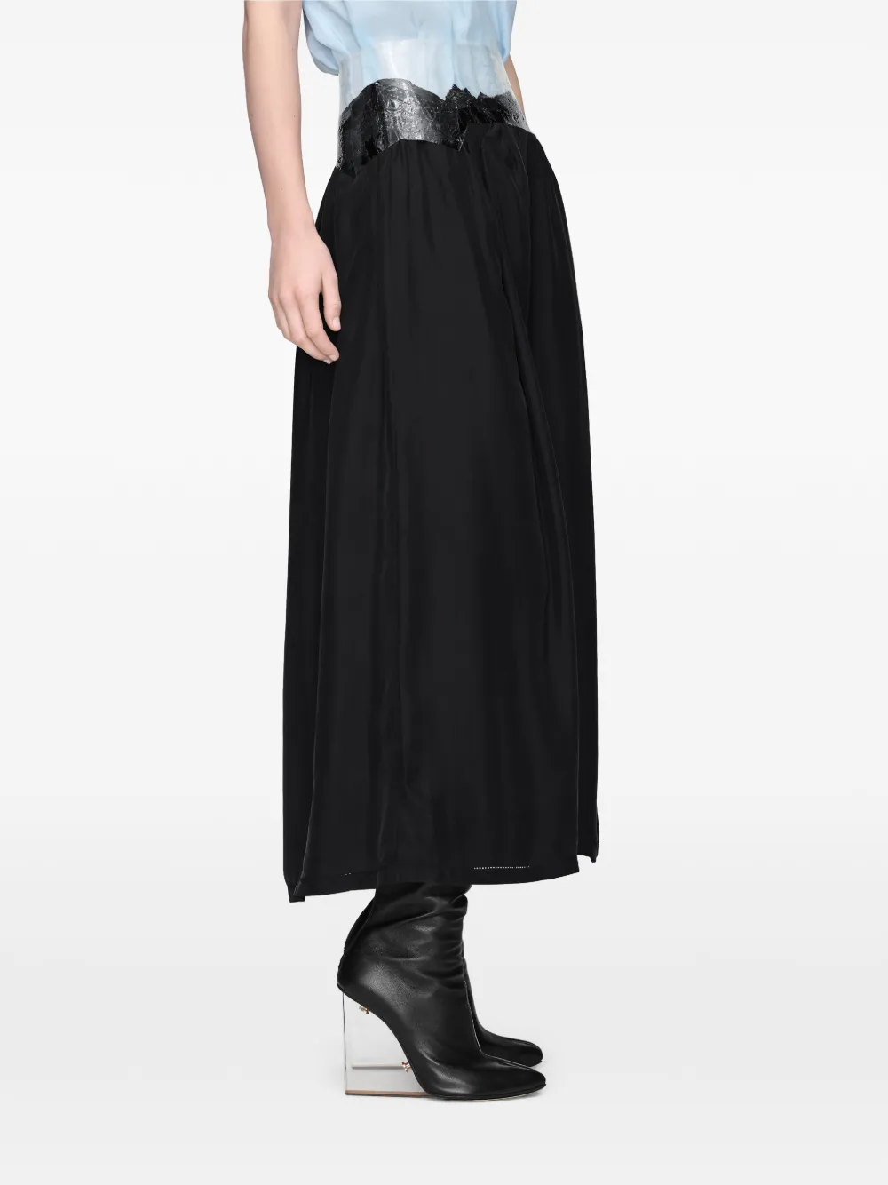 Maison Margiela Mini-rok met ritssluiting Zwart