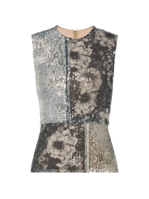 Maison Margiela sequin floral top