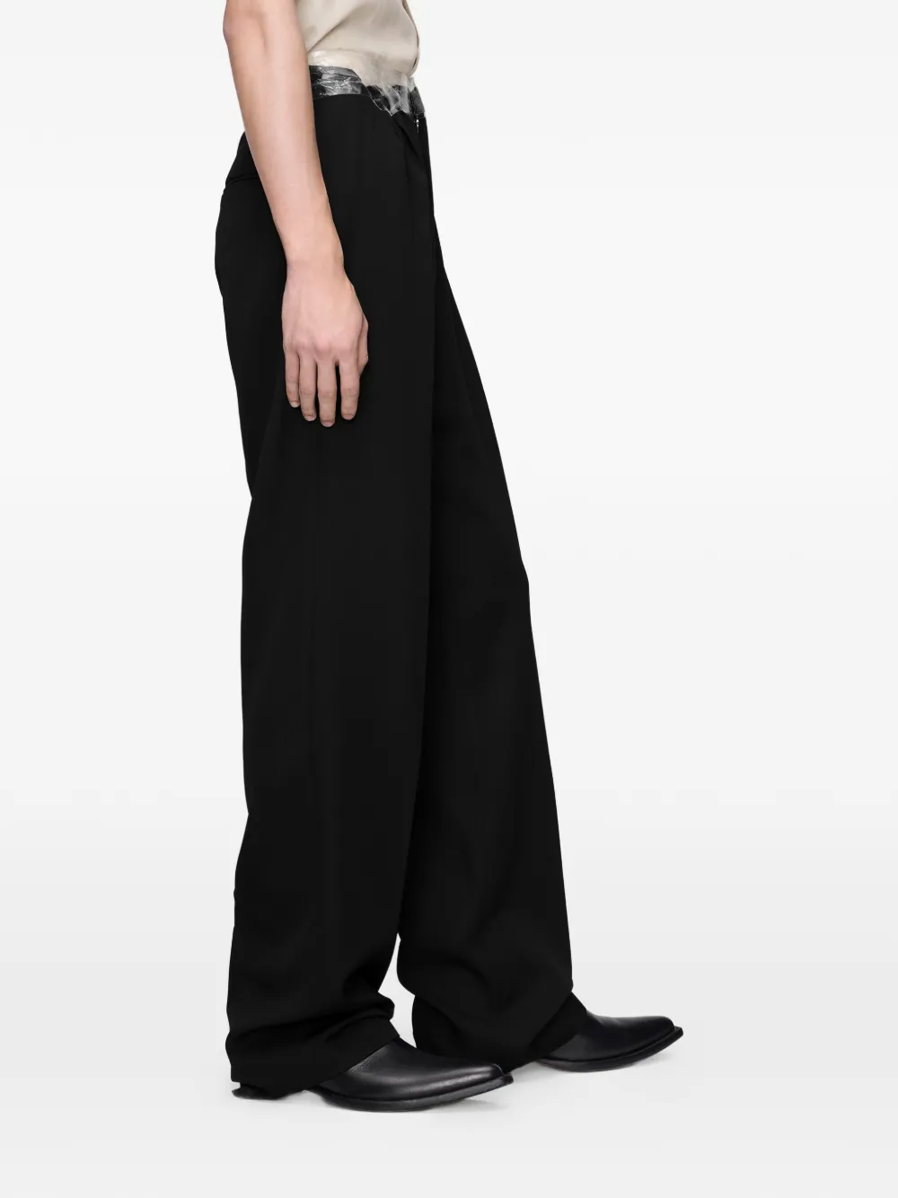 Maison Margiela Broek met paspelzakken Zwart