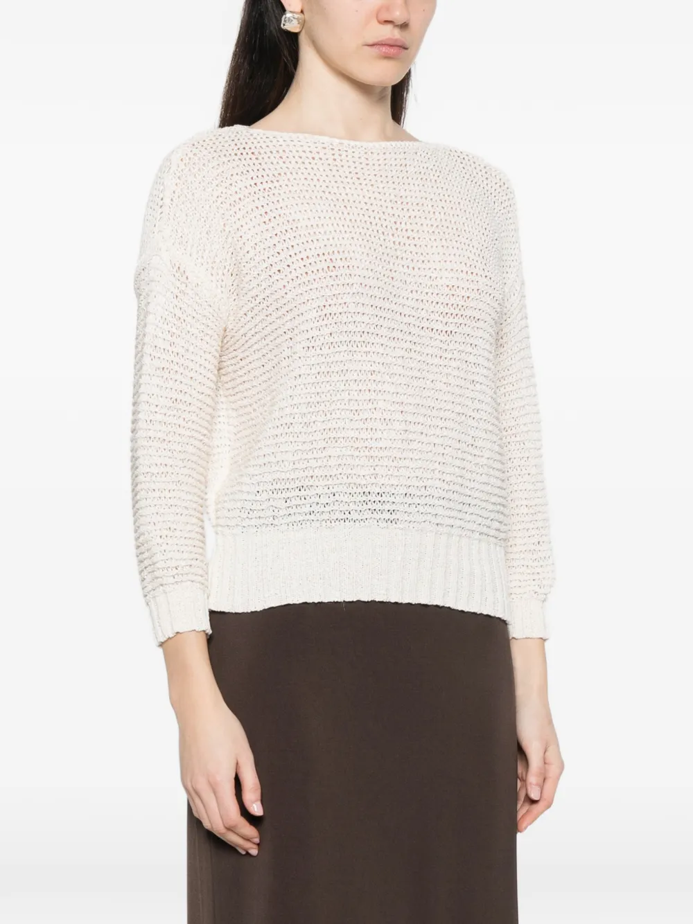  Base Milano Pull En Maille - Blanc 