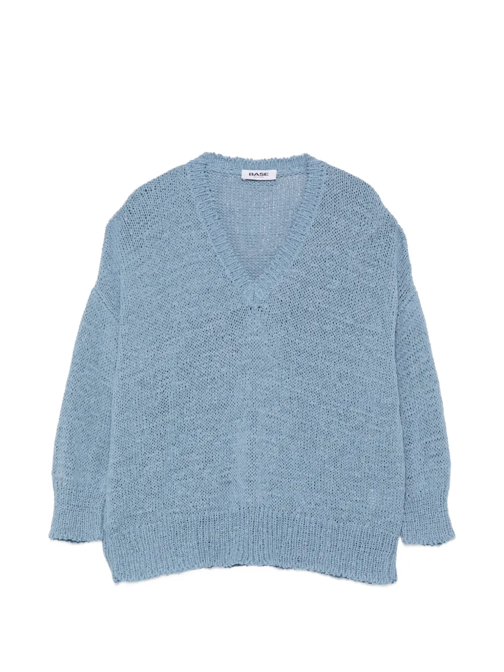 base V-neck sweater - Blu