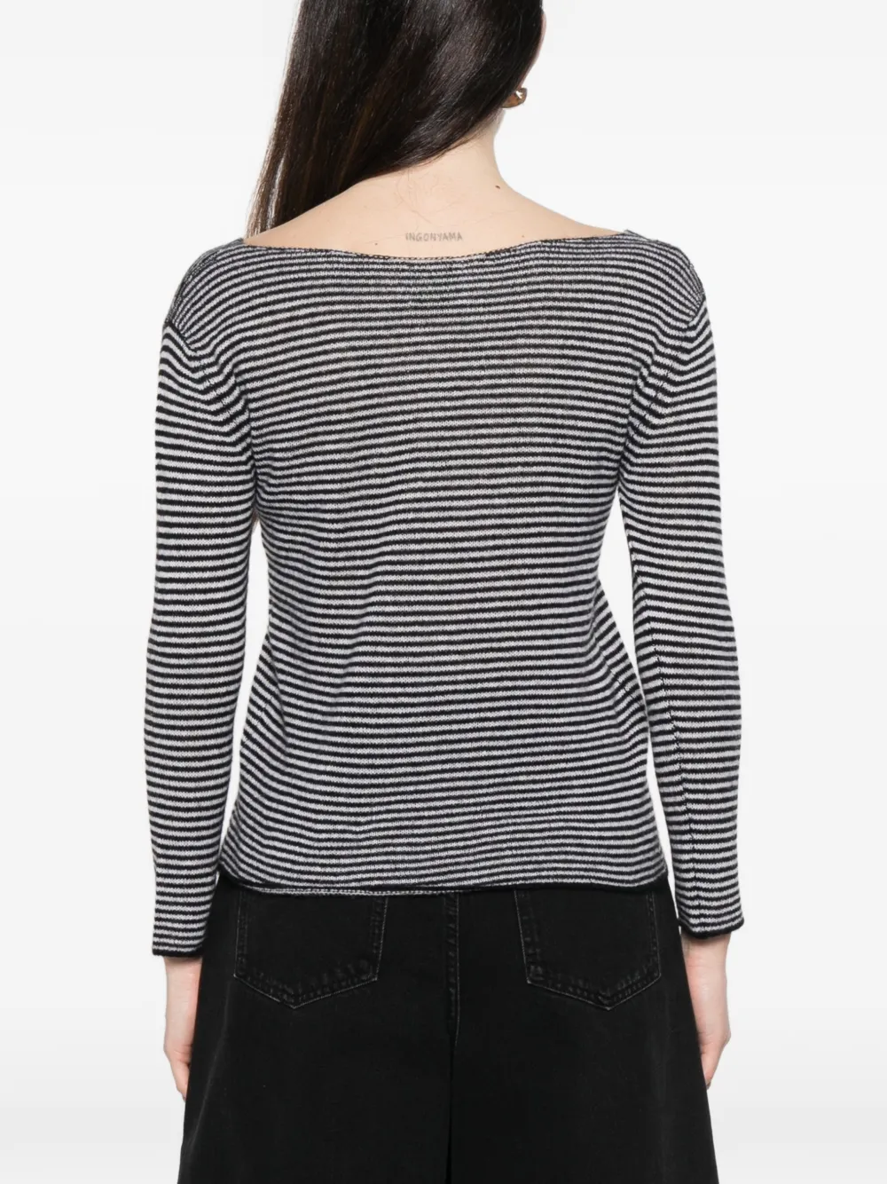 Striped V-Neck Sweater